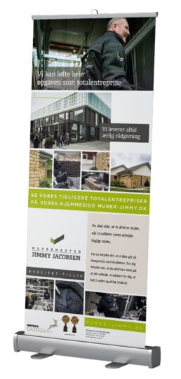 Murermester Jimmy Jacobsen Messemateriale Rollup