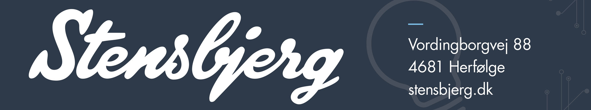 Case Stensbjerg Stadionskilt